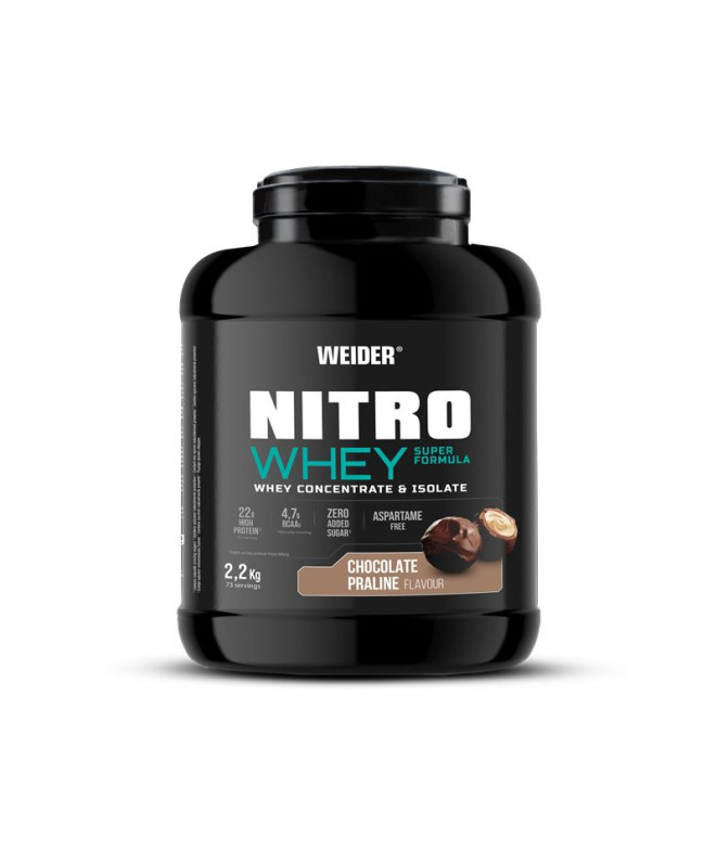 Weider Nitro Whey Super Formula Batido de Chocolate com Praliné