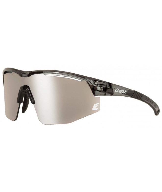 Lunettes de soleil running de Easun Sprint Cadre gris clair/miroir argenté