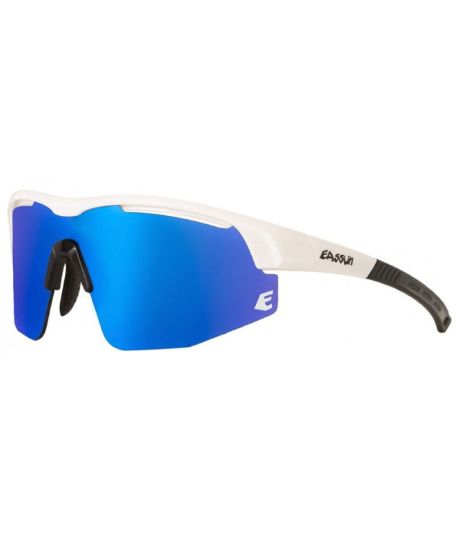 Lunettes de soleil running de Easun Sprint Cadre blanc brillant / bleu revo