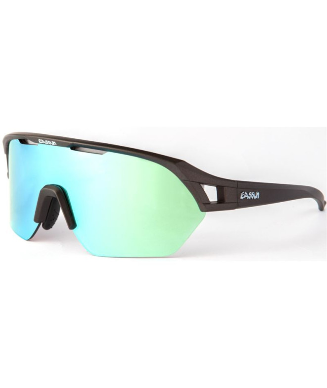 Lunettes de soleil running de Easun Glen Matt cadre graphite / full blue revo