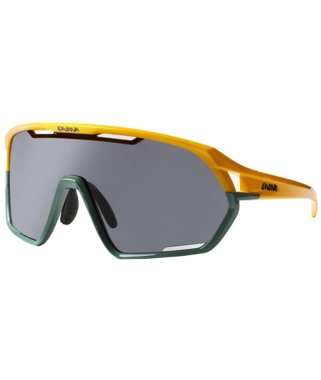 Lunettes de soleil running de Easun Paradiso Orange/vert fougère/fumée