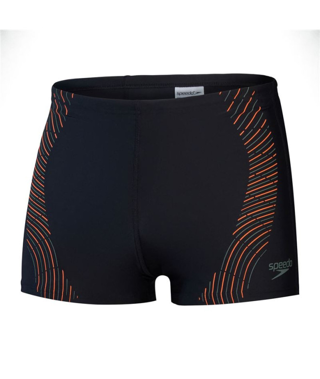 Bañador de Natación Speedo Hombre Duo Logo Print Aquashort Negro/ Verde