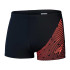 Bañador de Natación Speedo Hombre Medley Logo Aquashort Negro/ Rojo