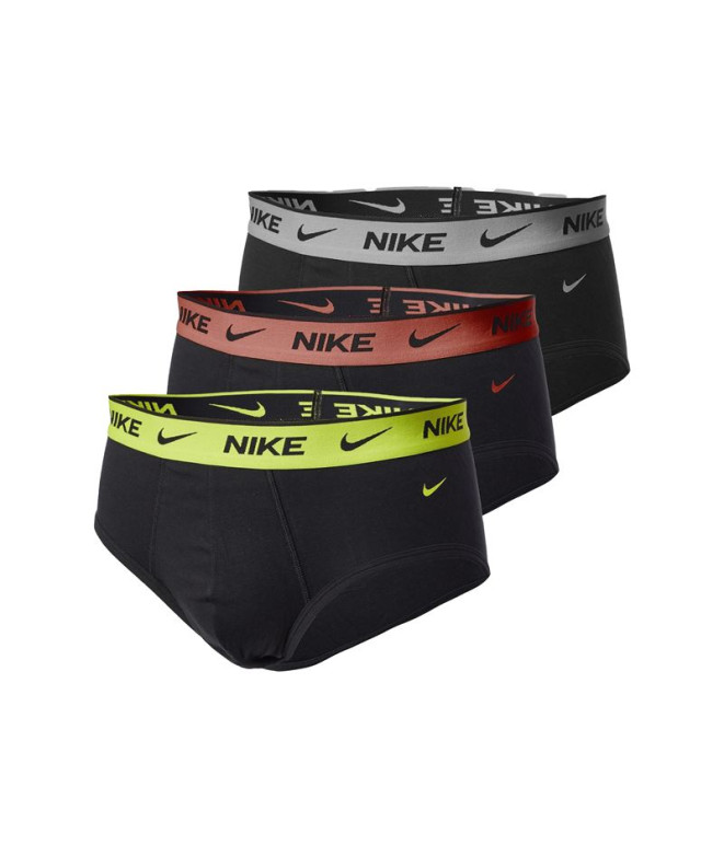 Calzoncillos Nike Brief 3pk Hombre Negro/Gris
