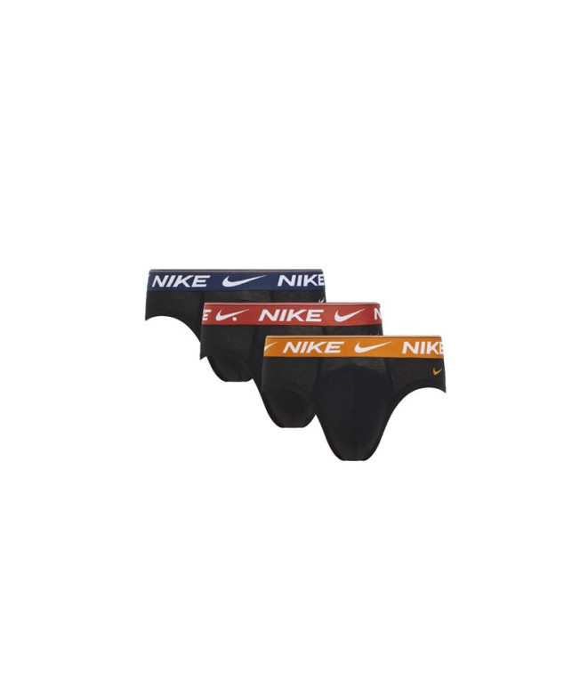 Calzoncillos Nike Hip Brief 3pk Hombre Negro/Rojo