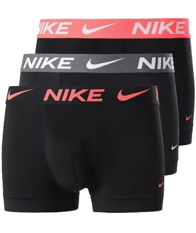 Slip Nike Homme Tronc 3pk Noir/Gris