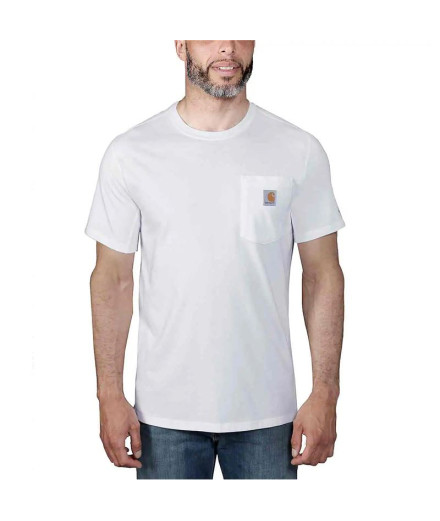 T-shirt Carhartt Force Flex Pocket Homme Blanc
