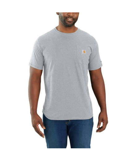 Camiseta Carhartt Force Flex Pocket Homem Cinza