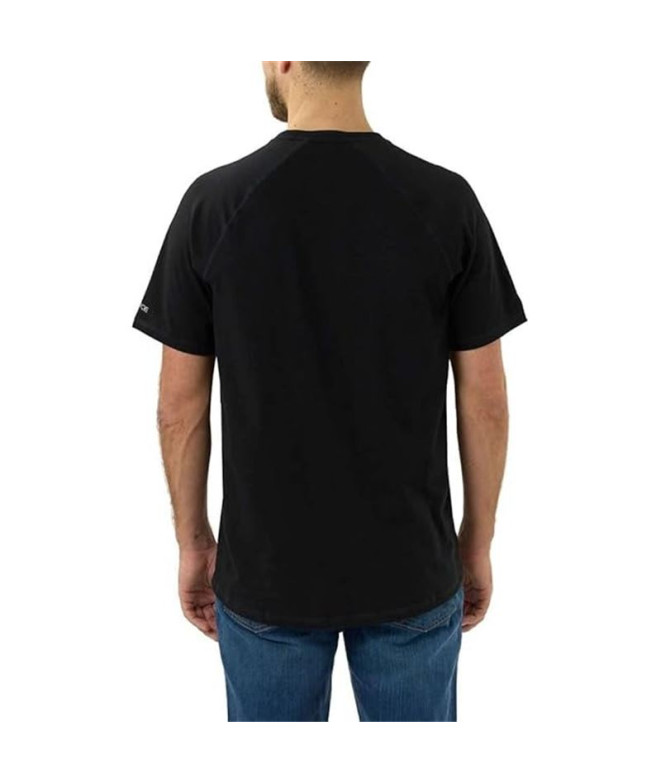 Camiseta Carhartt Force Flex Pocket Hombre Negro