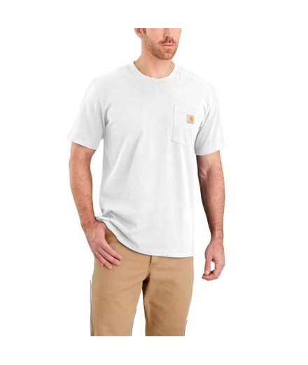 Camiseta Carhartt K87 Pocket Homem Branco