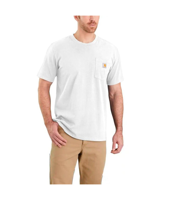 Camiseta Homem Carhartt K87 Pocket Branco