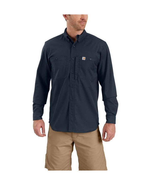 Camisa Carhartt Rugged Prof  Hombre Azul