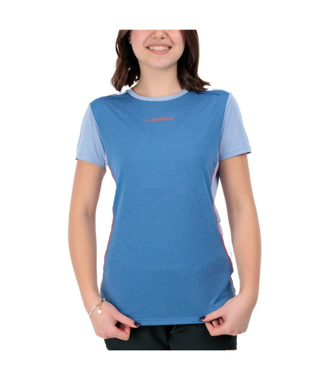 Camiseta Trail Mulher De La Sportiva Tracer Moonlight/Stone-Blue