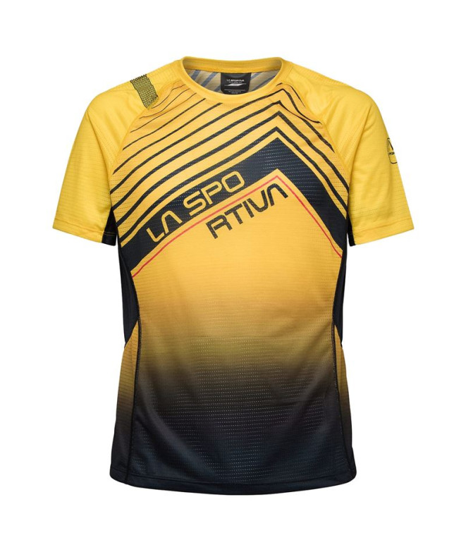 Camiseta De Trail La Sportiva Wave Hombre Amarrillo/Negro