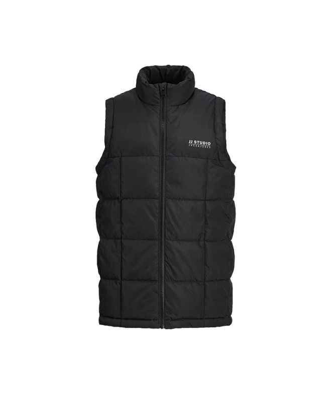 Colete Infantil Jack and Jones Jjben Square Bodywarmer Preto