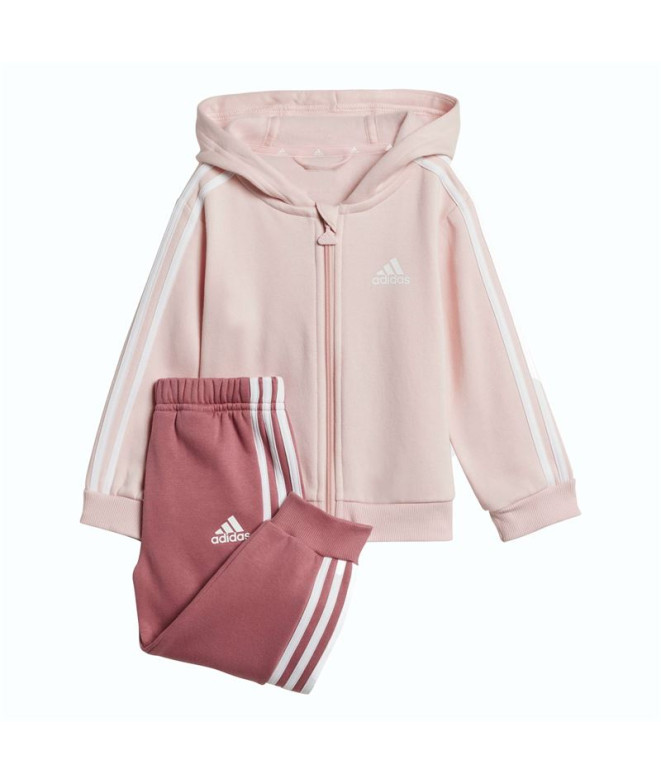 Fato de treino Infantil Adidas Essentials 3-Stripes Rosa