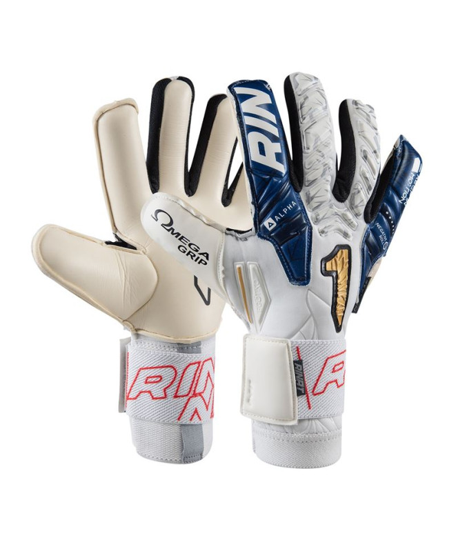 Guantes de portero Rinat Egotiko Vengador Alpha Blanco/Azul
