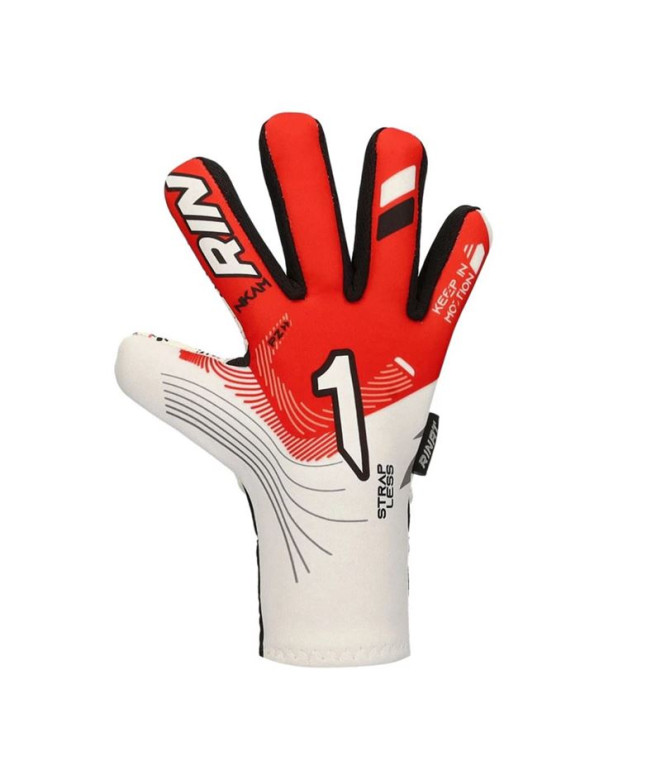 Luvas de goleiro Rinat Nkam As Vermelho/Branco