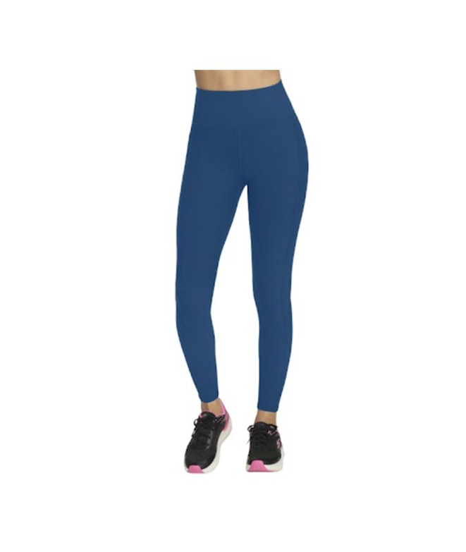 Malhas Skechers Legging Goflex Rib Fl Hw Gibraltar Sea Mulher