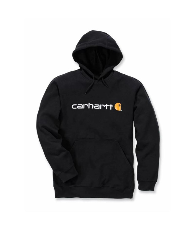 Sudadera Carhartt Signature Logo  Hombre Negro