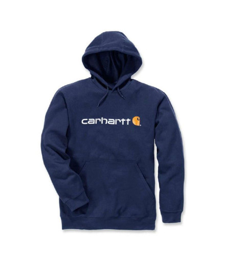 Sudadera Carhartt Signature Logo  Hombre New Azul