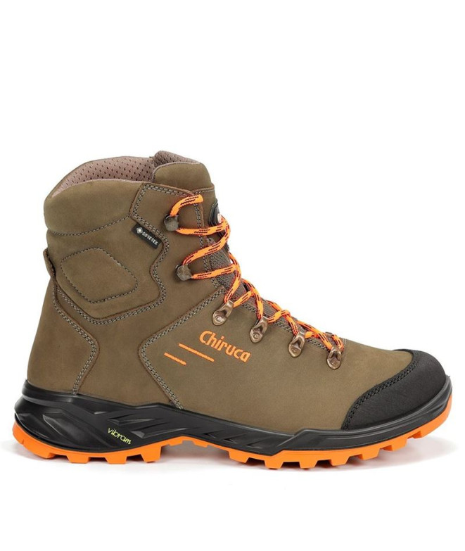 Bottes de montagne Chiruca Game Force Hi Vis 38 Gore-Tex Homme Vert / Orange