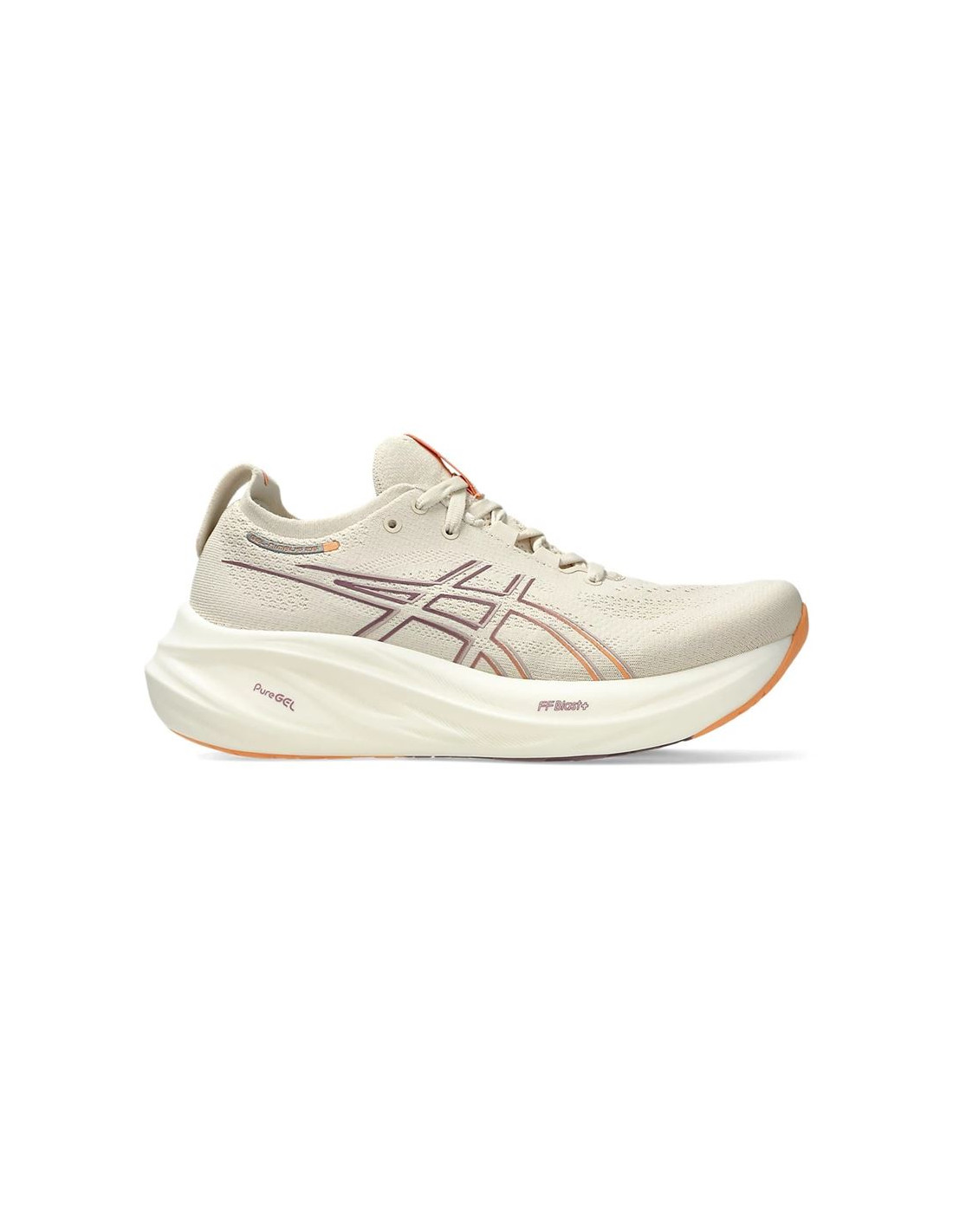 Chaussures Running Gel Femme by ASICS Nimbus 26 Beige