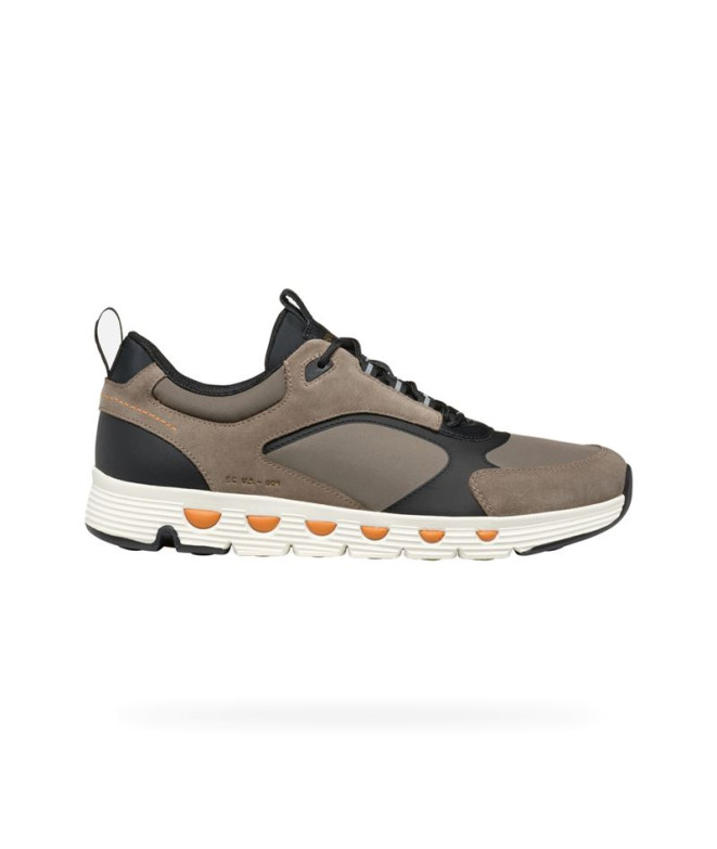 Zapatillas Geox Spherica Ecub-4 A - Nyl+Sca Hombre Gris/Negro