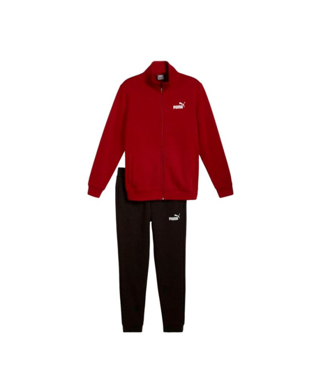 Chándal Puma Clean Sweat Suit Fl Hombre Granate
