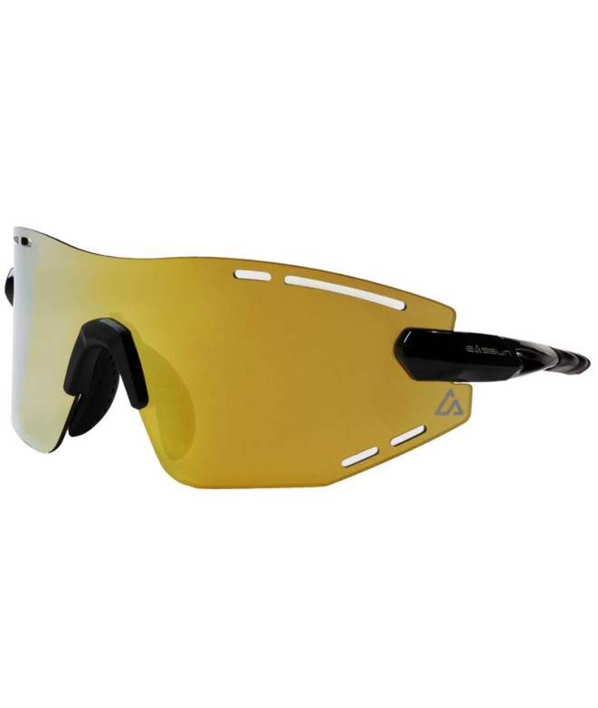 Lunettes de soleil running de Easun Armour Monture noire brillante/or