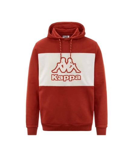Moletom Kappa Homem Ferti Swt Creta Vermelho/Branco Leite Moletom Kappa Homem Ferti Swt Creta Vermelho/Branco Leite