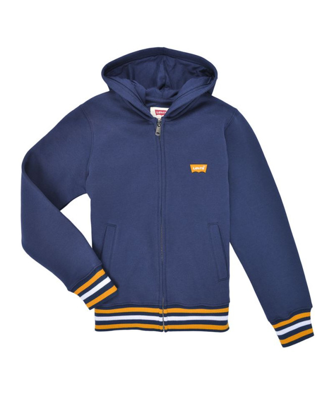 Moletom Levis Infantil Casaco com capuz Lvb Varsity Azul