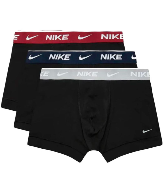 Cuecas Nike Homem Baú 3Pk Verde/Garnet