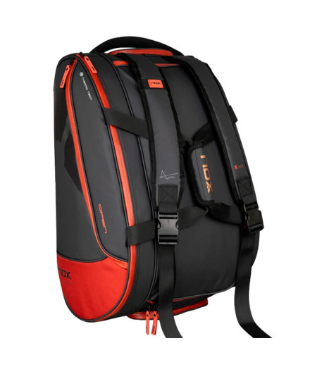 Sac de padel Nox Luxury Série ouverte Noir/Rouge 2