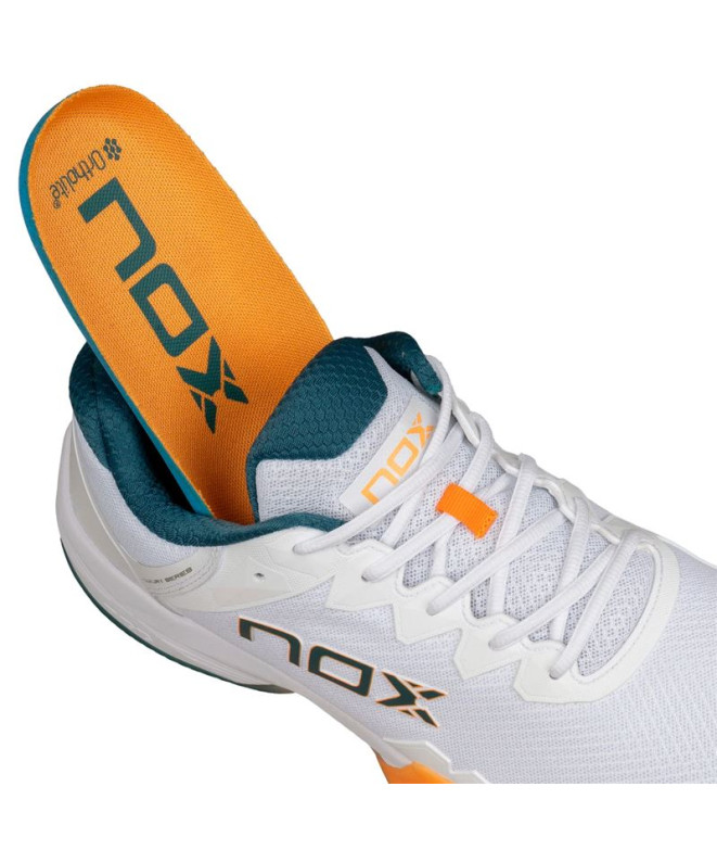 Sapatilhas Nox ML10 Hexa Branco/Laranja