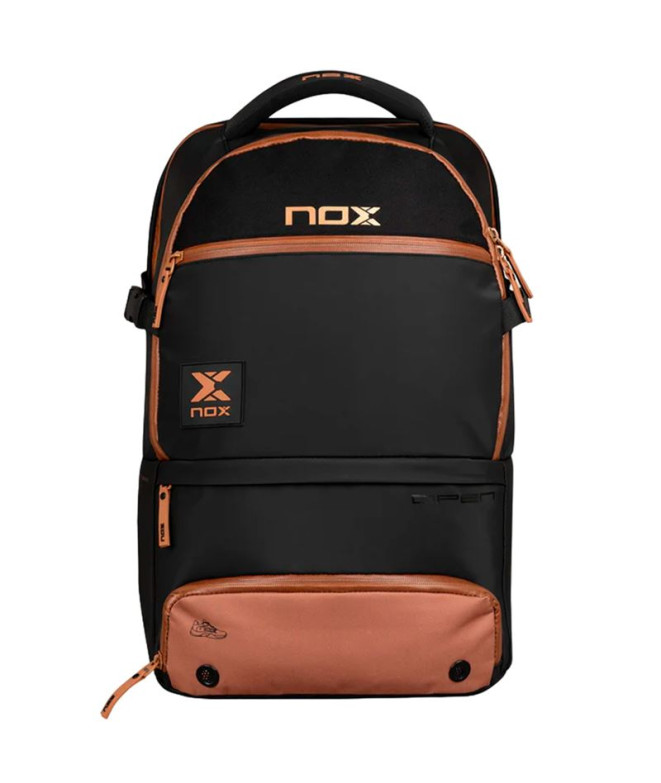 Mochila Nox Luxury Série aberta Preto/Castanho