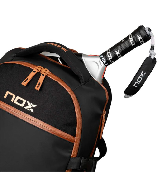 Mochila Nox Luxury Série aberta Preto/Castanho