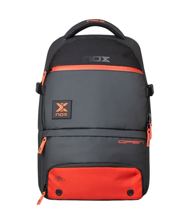 Mochila Nox Luxury Open Series Negro/Rojo