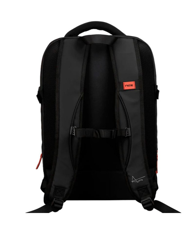 Mochila Nox Luxury Série aberta Preto/Vermelho