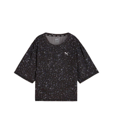 Camiseta Fitness por Puma Train Favorite Aop Crop Mulher Camiseta Fitness por Puma Train Favorite Aop Crop Mulher