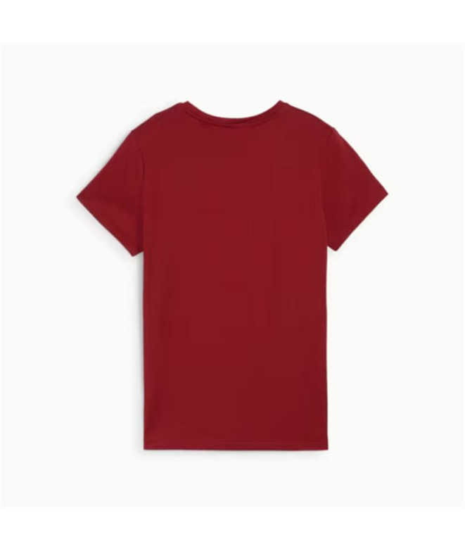 Camiseta Puma Essentials Logo Mujer Rojo