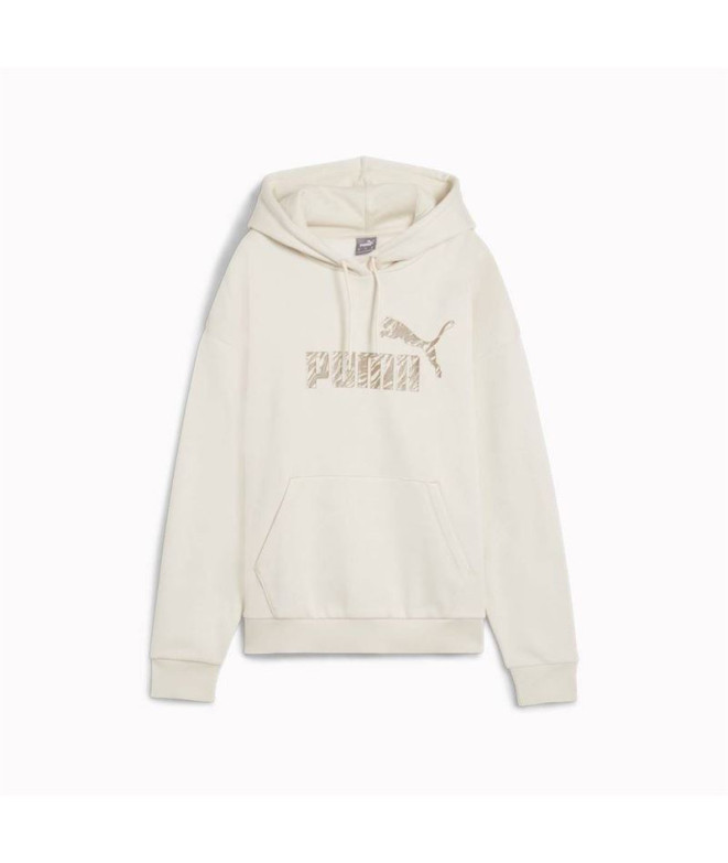 Sudadera Casual Puma Essentials+ Animal  Fl Mujer Nieve Alpina