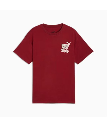 Camiseta Menino Puma Essentials+ Mid 90S Graphic Vermelho