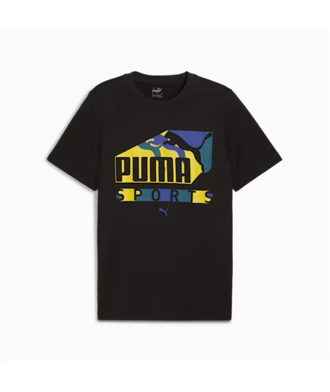 Camiseta Homem Puma Graphics Puma Sports Preto