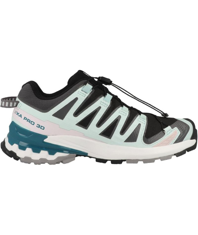 Chaussures Trail Salomon de XA Pro 3D V9 Gore Tex Noir Bleu Femme