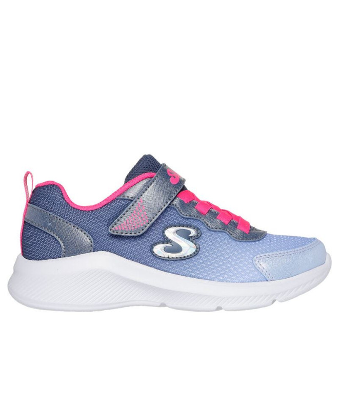 Sapatilhas Skechers Sole Swifters Malha da Marinha/Cor-de-rosa quente Menina