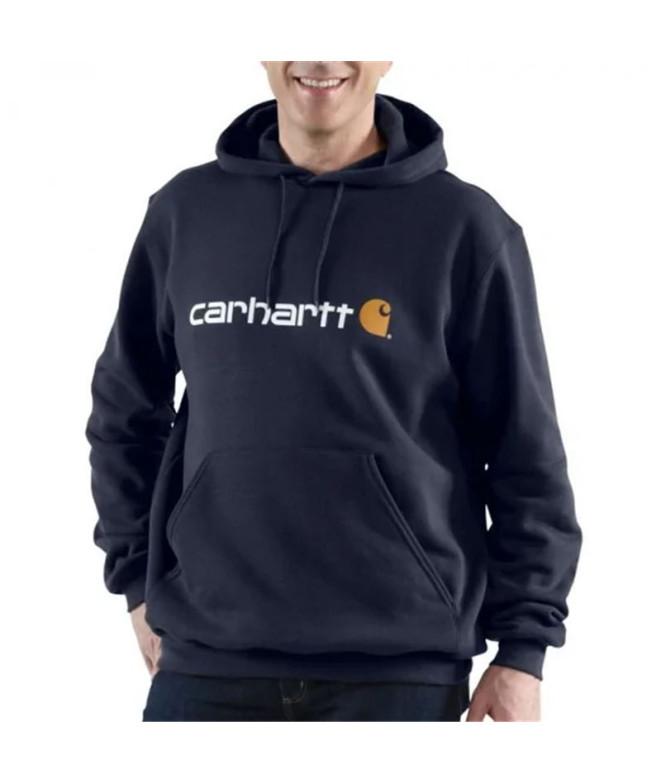 Moletom Carhartt Logo Assinatura Homem Novo Azul