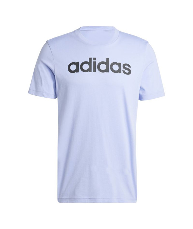 Camiseta adidas Homem Essentials Single Jersey Linear Embroidered Logo Azul