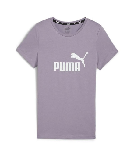 Camiseta Casual Menina T-shirt Puma Ess Logo G Pale Plum