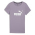 T-shirt Décontracté Fille Puma Ess Logo Tee G Pale Plum